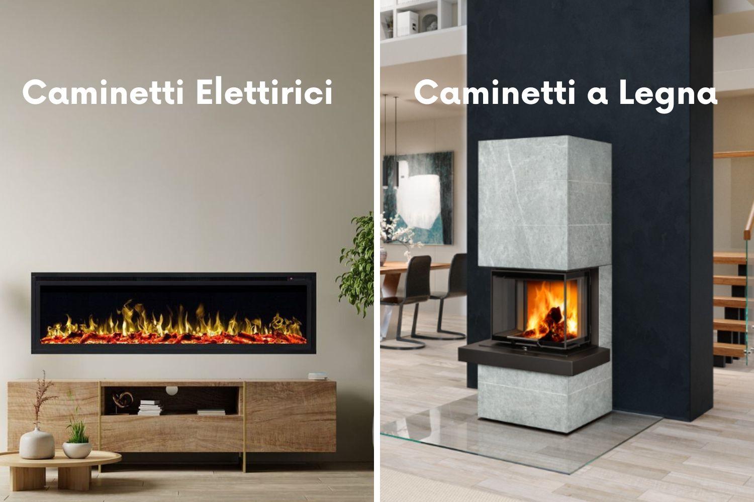 Caminetti elettrici vs. Caminetti a legna - Il confronto