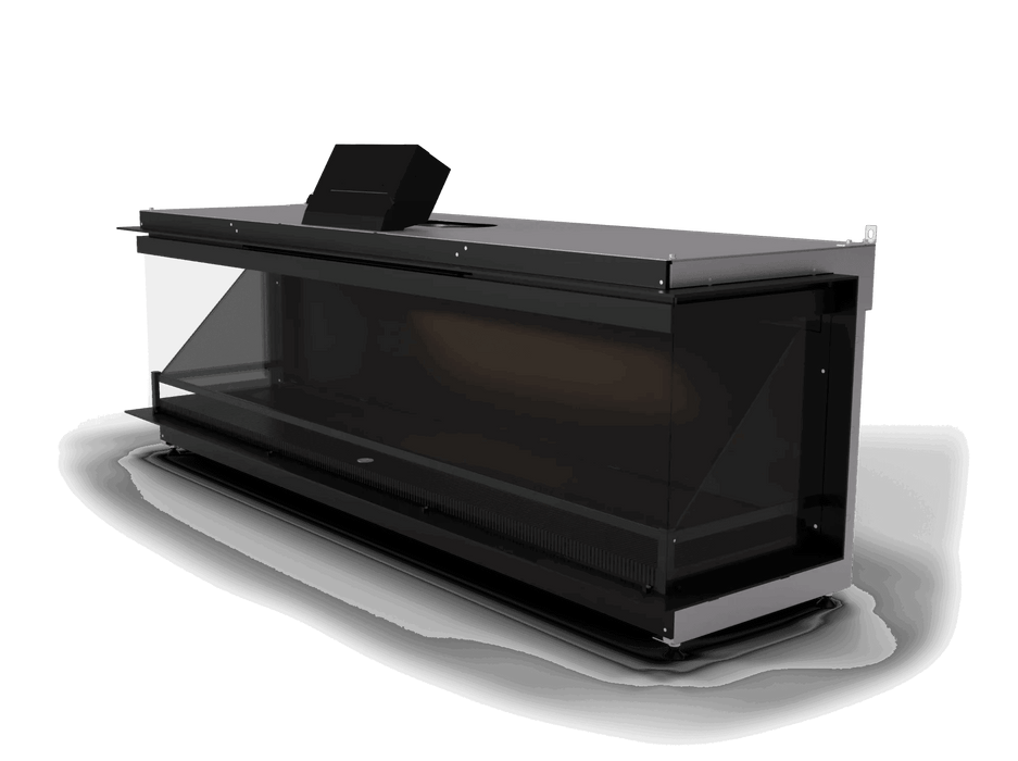 Kalfire E-one 160S - caminetto elettrico da incasso, modello trifacciale