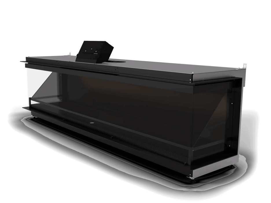 Kalfire E-one 190S - caminetto elettrico da incasso, modello trifacciale