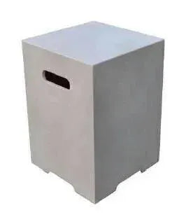 Elementi Mobiletto portabombola quadrato, grigio leggero - Efesto Home