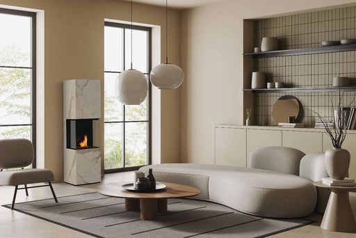 Planika Rock- caminetto a bioetanolo da terra con bruciatore automatico