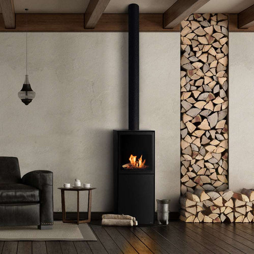 Planika Scandi - caminetto a bioetanolo da terra con bruciatore automatico