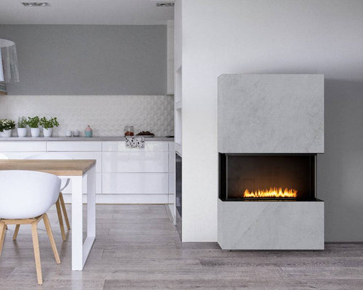 Planika Stone - caminetto a bioetanolo da terra con bruciatore automatico