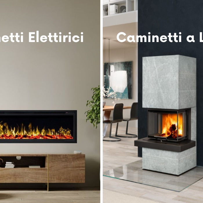 Caminetti elettrici vs. Caminetti a legna - Il confronto