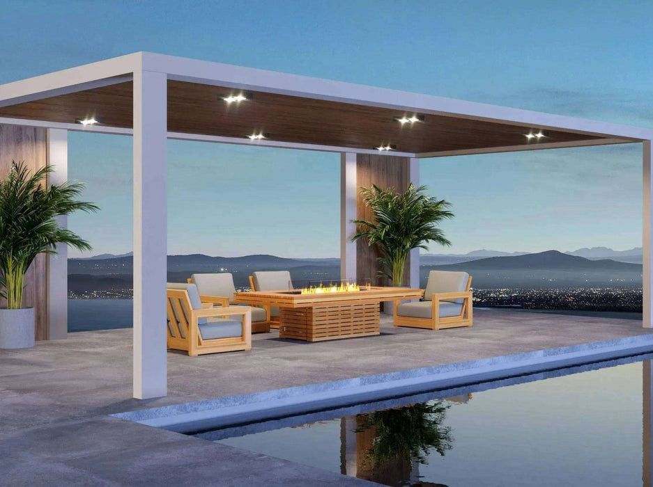 Ecosmart Gin 90 (altezza media) tavolo con braciere a bioetanolo - Efesto Home