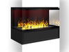 The Flame HIP Forma C - caminetto da incasso con tre lati a vista, ad acqua nebulizzata - Efesto Home