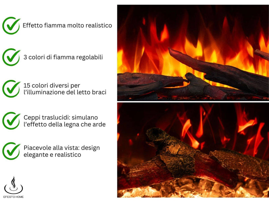 Aflamo Unique Pro - caminetto elettrico