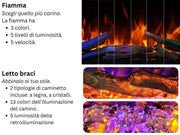 Aflamo Royal 3D - caminetto elettrico, vista frontale
