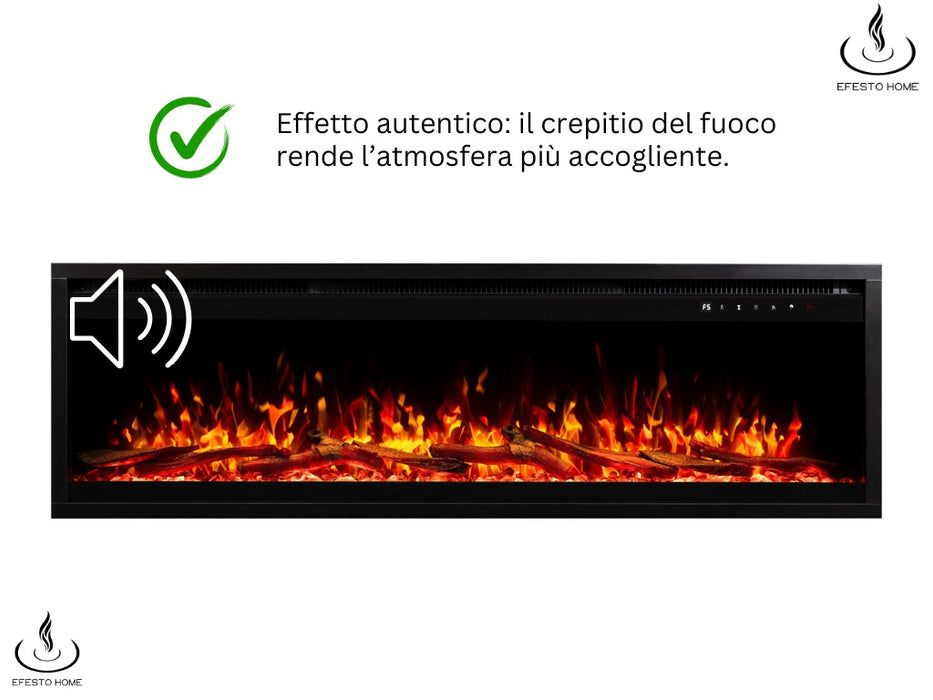 Aflamo Royal Pro caminetto elettrico, vista frontale