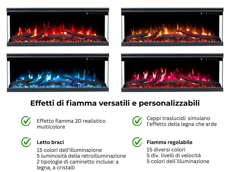 Aflamo Unique Pro - caminetto elettrico