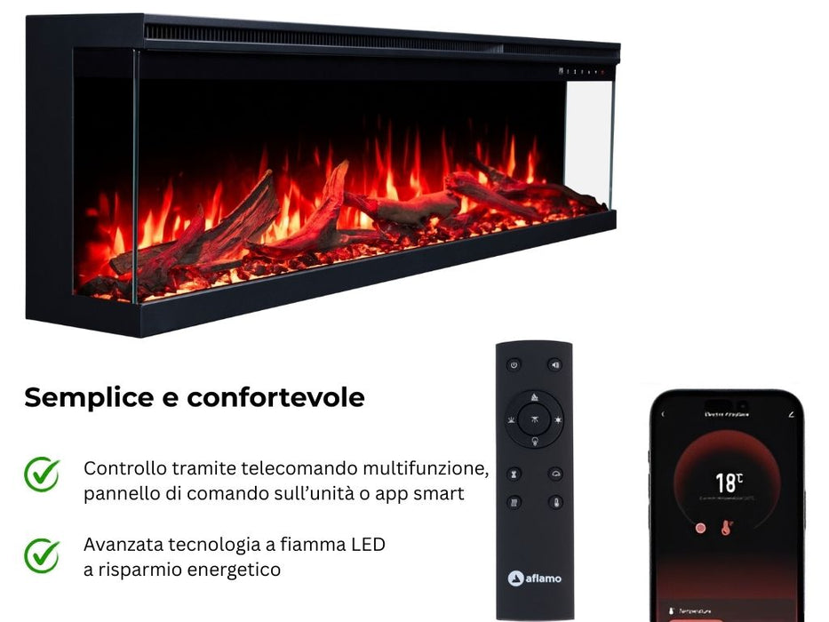 Aflamo Unique Pro - caminetto elettrico