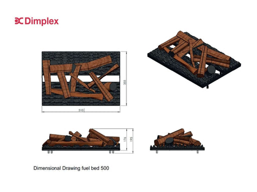 Dimplex legna decorativa 50 cm