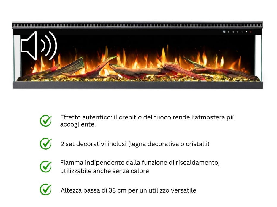 Aflamo Unique Pro - caminetto elettrico