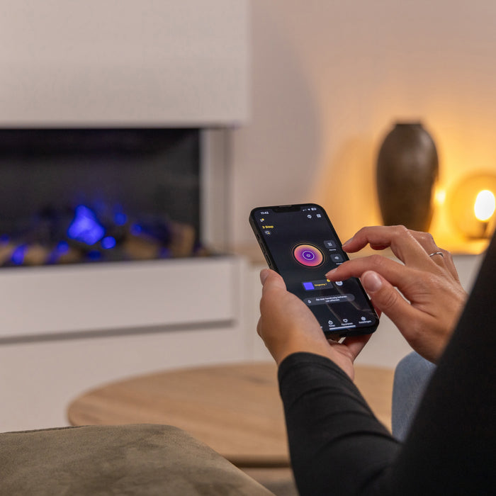 Dimplex 3 Step Multicolore - Caminetto elettrico a vapore, trifacciale