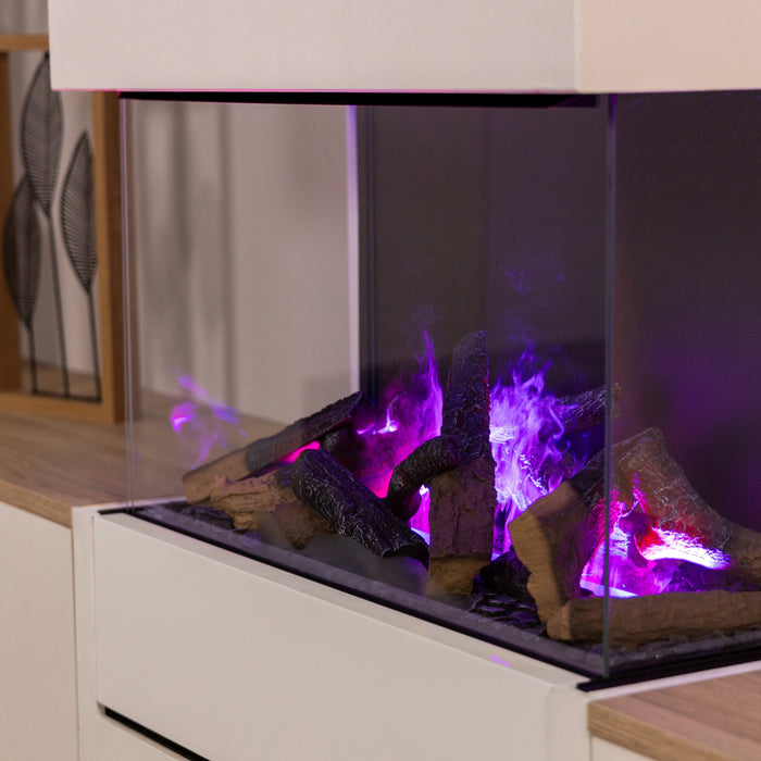 Dimplex 3 Step Multicolore - Caminetto elettrico a vapore, trifacciale