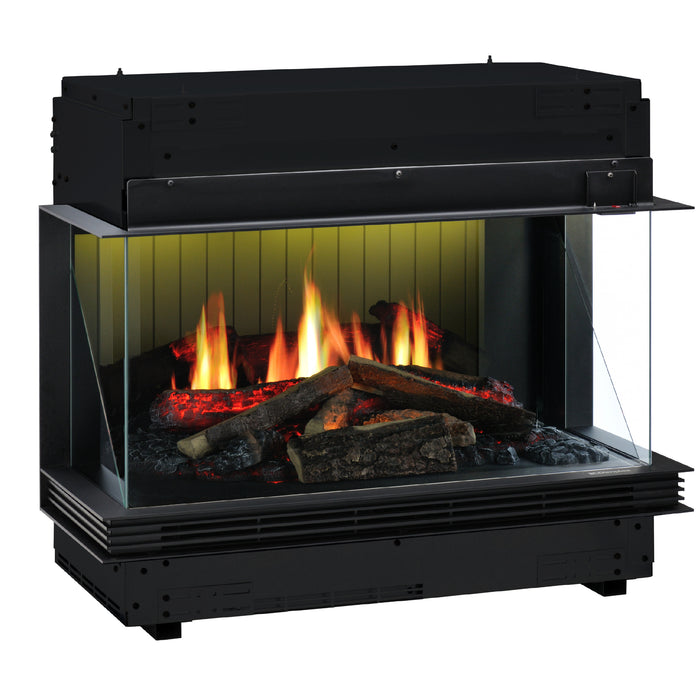 Dimplex Vista - camino elettrico da incasso, vista trifacciale