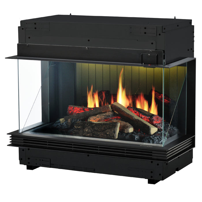 Dimplex Vista - camino elettrico da incasso, vista trifacciale