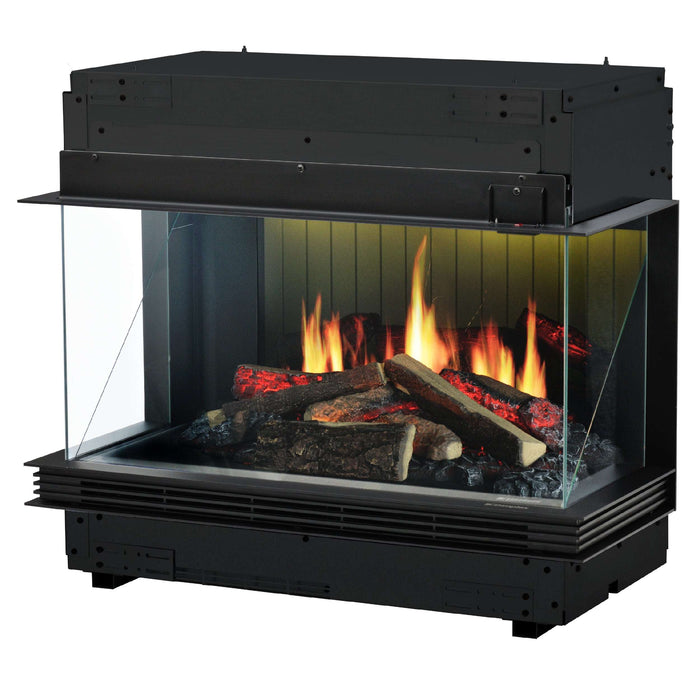 Dimplex Vista - camino elettrico da incasso, vista trifacciale