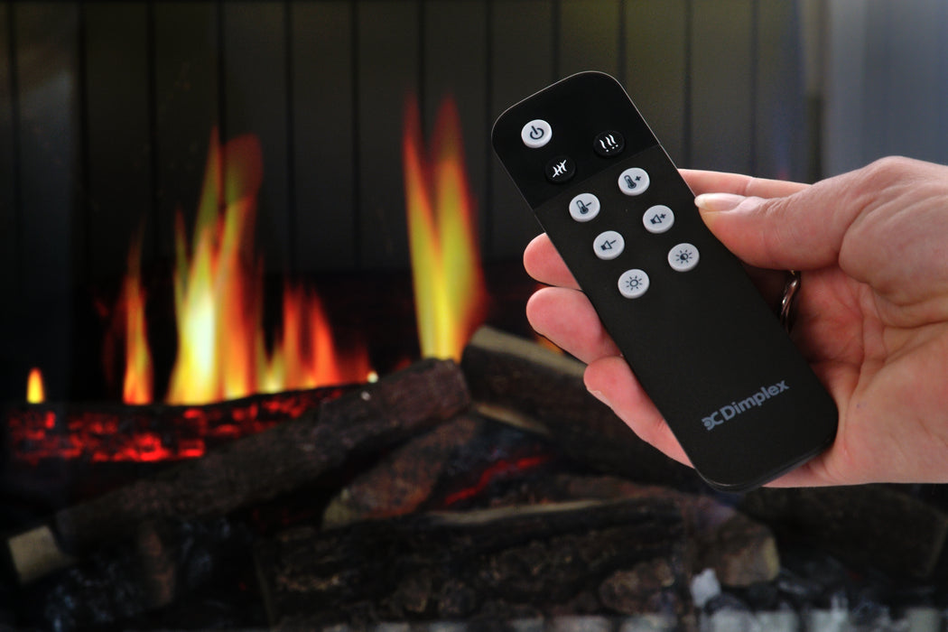 Dimplex Vista - camino elettrico da incasso, vista trifacciale