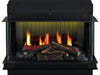 Dimplex Vista - camino elettrico da incasso, vista trifacciale