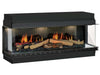 Dimplex Vista - camino elettrico da incasso, vista trifacciale