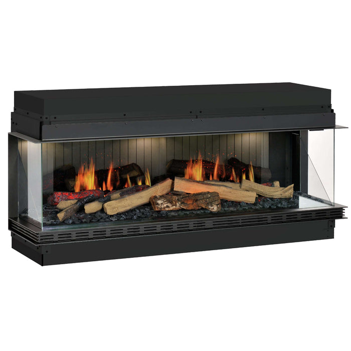 Dimplex Vista - camino elettrico da incasso, vista trifacciale
