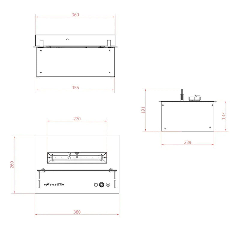 Planika Senso Burner - bruciatore automatico a bioetanolo - Efesto Home