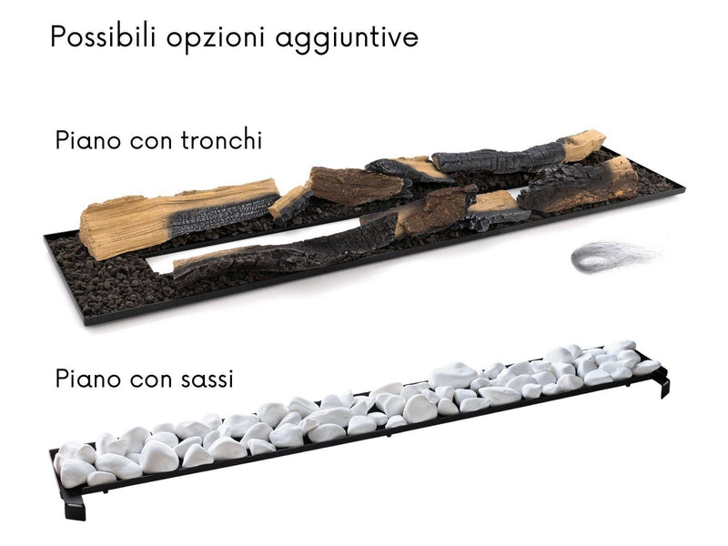 Planika Isola - camino a bioetanolo da incasso con bruciatore automatico