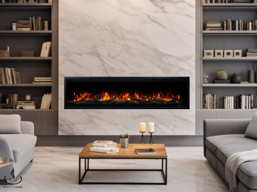 Camino elettrico AFLAMO Elite 128 - fuoco premium - a parete o incassato - 128x46x13 cm - camino LED decorativo con riscaldamento 750/1500 W | Leroy Merlin Camino elettrico AFLAMO Elite 128 - fuoco premium - a parete o incassato - 128x46x13 cm - camino LED decorativo con riscaldamento 750/1500 W | Leroy Merlin