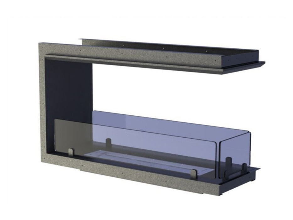 Biokamino Trifacciale Laterale - camino a bioetanolo da incasso