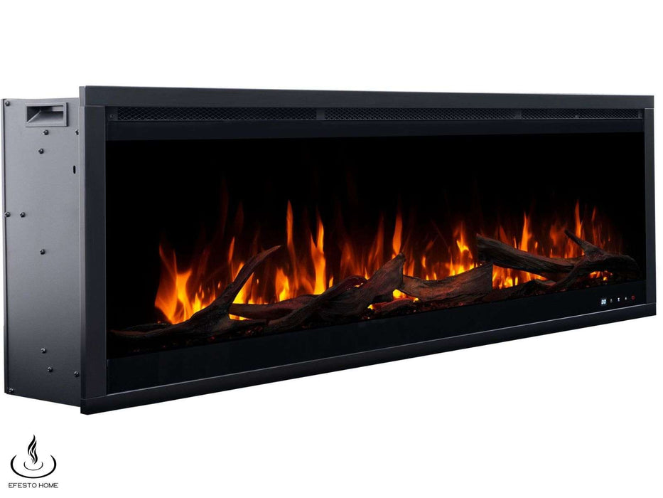 Aflamo Royal 3D - caminetto elettrico da incasso con vista frontale