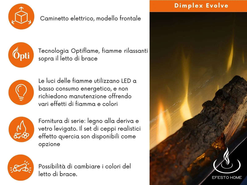 Dimplex Ignite Evolve - caminetto elettrico da parete