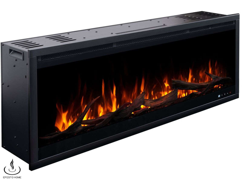 Aflamo Royal 3D - caminetto elettrico da incasso con vista frontale