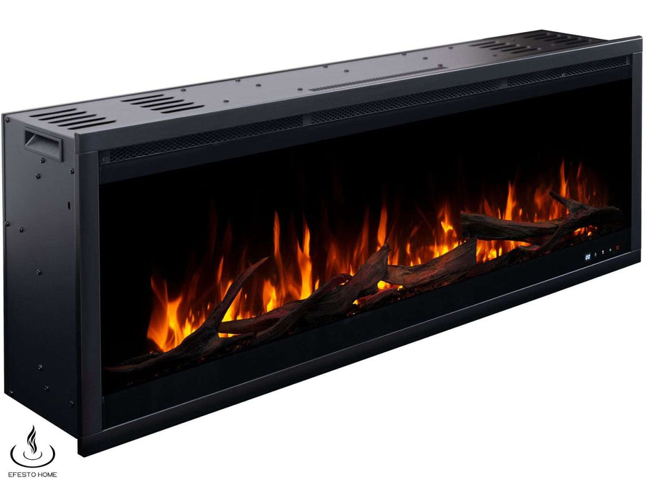 Aflamo Royal 3D - caminetto elettrico da incasso con vista frontale