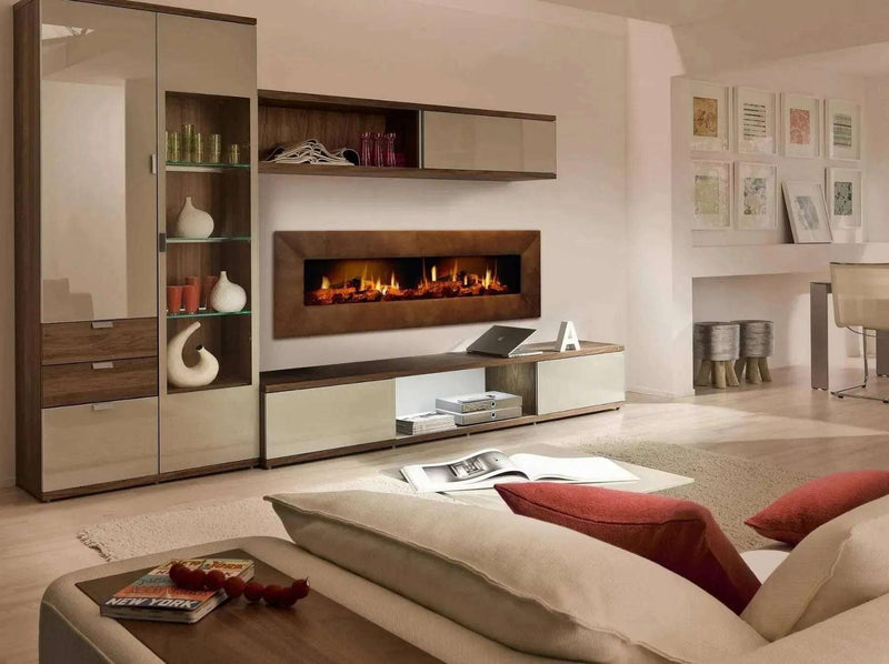 The Flame Movie Star da incasso -  caminetto a effetto fuoco con effetti 3D e legno decorativo - Efesto Home