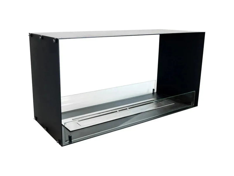 Efesto Bifacciale - Caminetto a bioetanolo con vista bifacciale, lunghezza 80 cm - Efesto Home