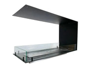 Efesto Forma U - Caminetto a bioetanolo con vista su tre lati, lunghezza 100 cm - Efesto Home