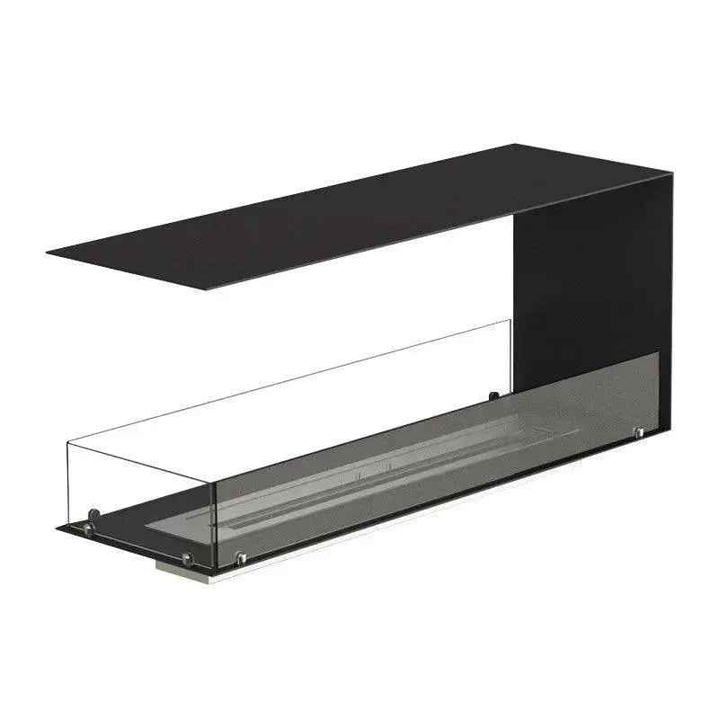 Efesto Forma U - Caminetto a bioetanolo con vista su tre lati, lunghezza 120 cm - Efesto Home
