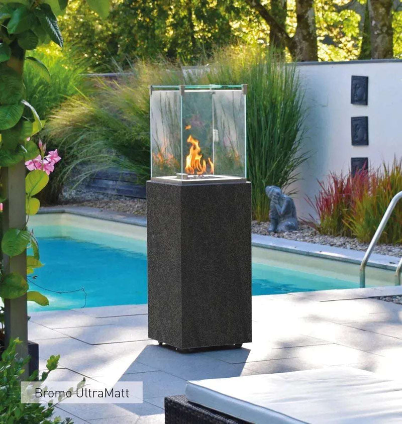 Neocube O - focolare a gas con rivestimento in ceramica - Efesto Home