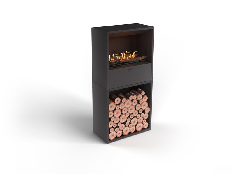 Planika Cottage - freestanding bioethanol fireplace with automatic burner