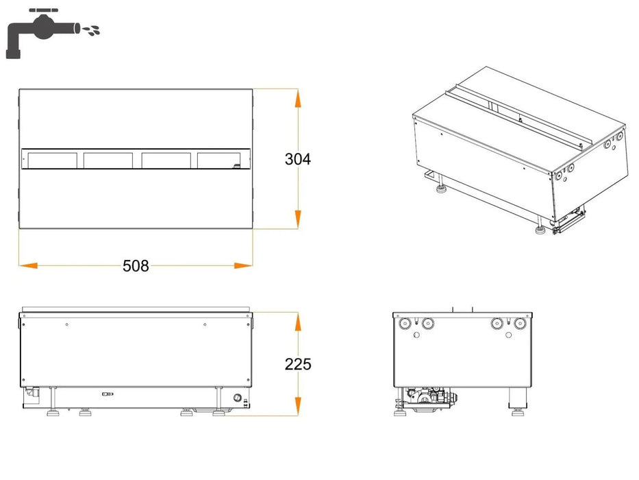 Dimplex Cassette 500 - caminetto elettrico ad acqua