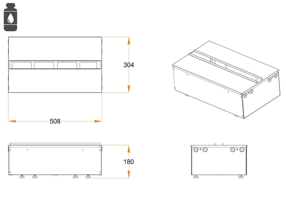 Dimplex Cassette 500 - caminetto elettrico ad acqua