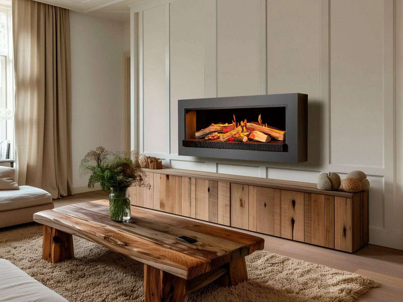 Kalfire E-Series 120 cm - caminetto elettrico con fiamma realistica
