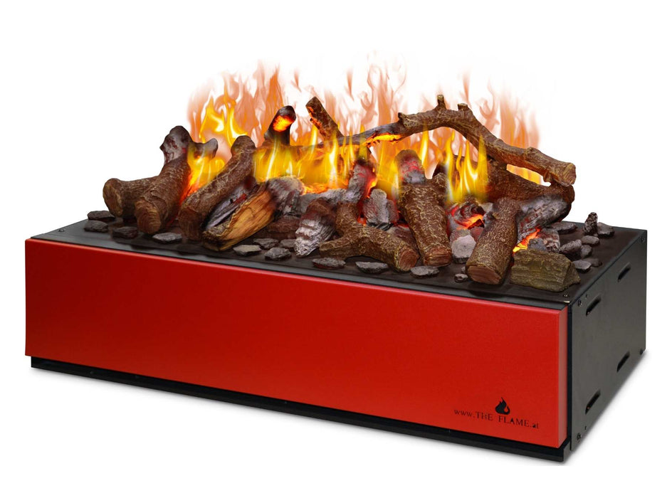 The Flame Wood - bruciatore, effetto fiamme e legna decorativa, ad acqua nebulizzata