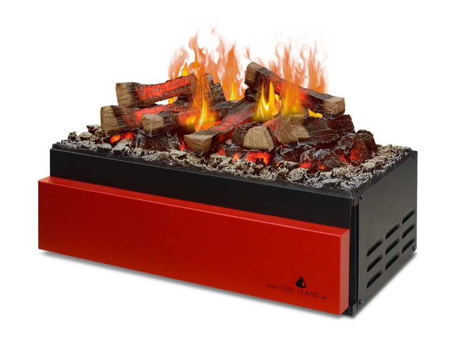 The Flame Wood - bruciatore, effetto fiamme e legna decorativa, ad acqua nebulizzata