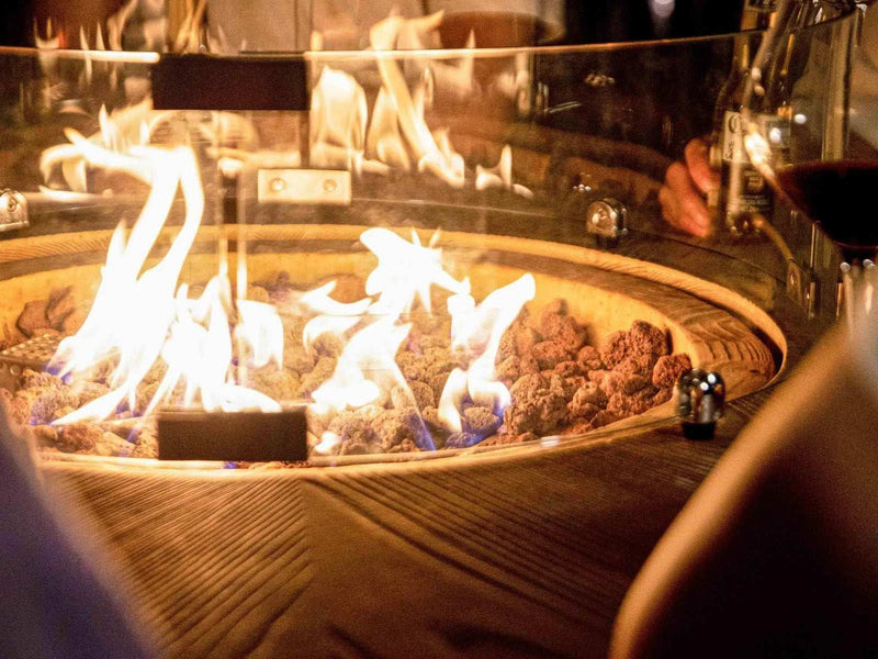 Elementi Lafite - tavolo da bar con braciere a gas