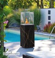 Neocube O - focolare a gas con rivestimento in ceramica - Efesto Home
