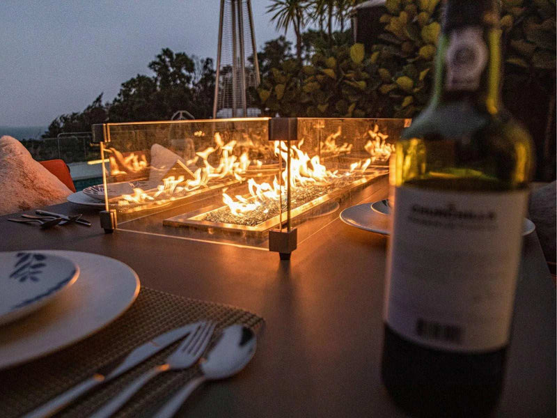 Elementi Sonoma - tavolo grande con braciere a fuoco gas