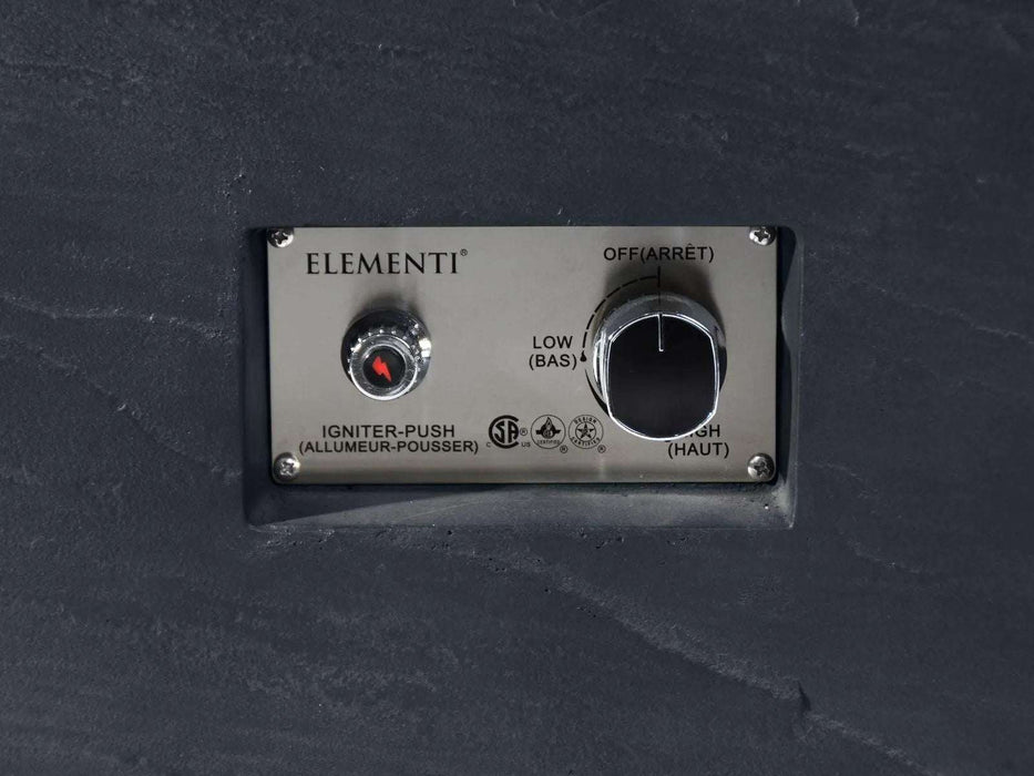 Elementi Capetown - tavolo con braciere a fuoco gas