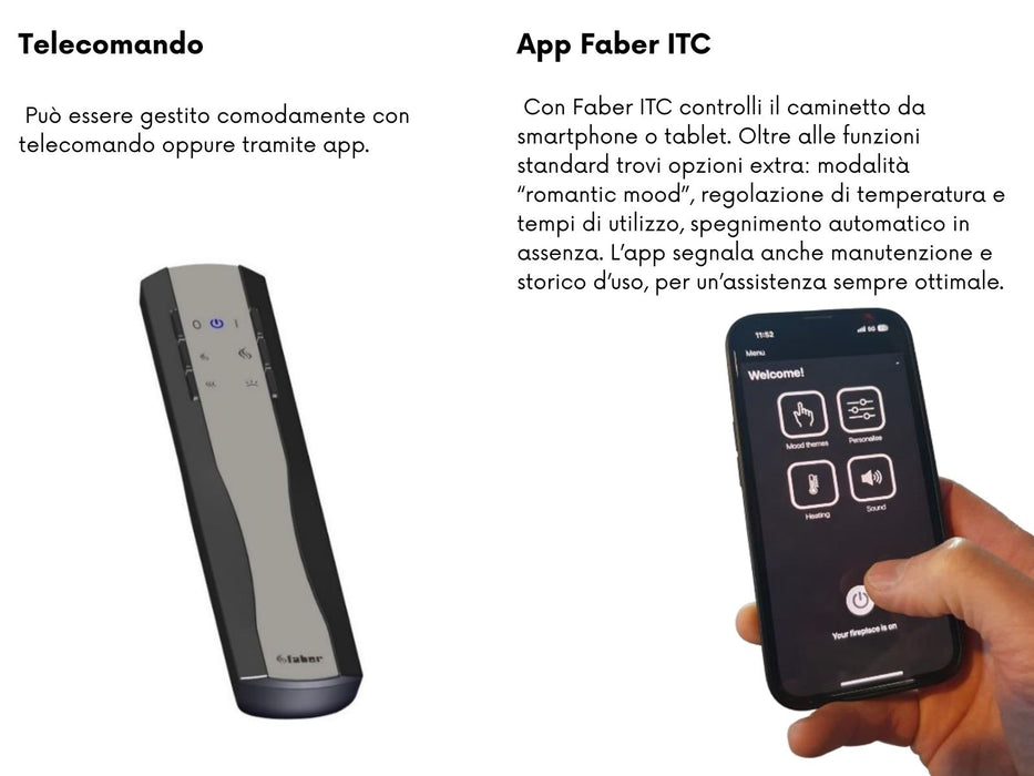 e-MatriX 1050/400 I  - caminetto elettrico a vapore acqueo, frontale